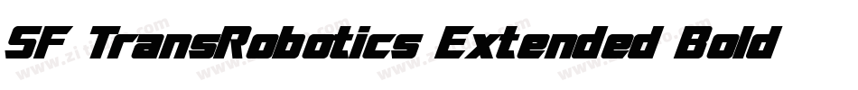 SF TransRobotics Extended Bold字体转换